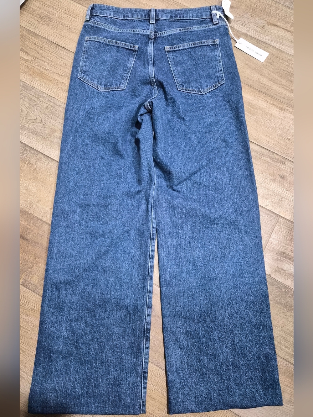 Aritzia Denim Forum Nwt Remy Hi Relaxed No Stressed Medium Blue Size 29 - Picture 10 of 11